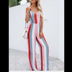 Do + Be Striped Romper Jumpsuit